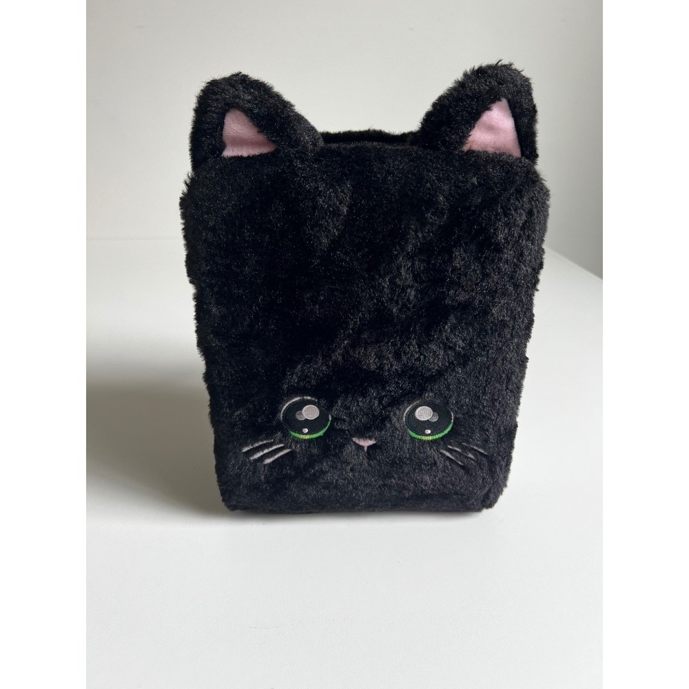 Na Na Na Surprise. 3 in 1 Black Furry Cat Backpack Kitty Face